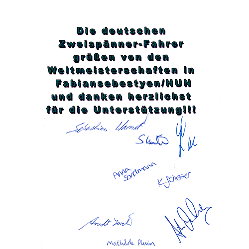 Die deutschen Zweispänner-Fahrer