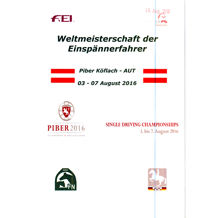 Weltmeisterschaft der Einspänner 2016